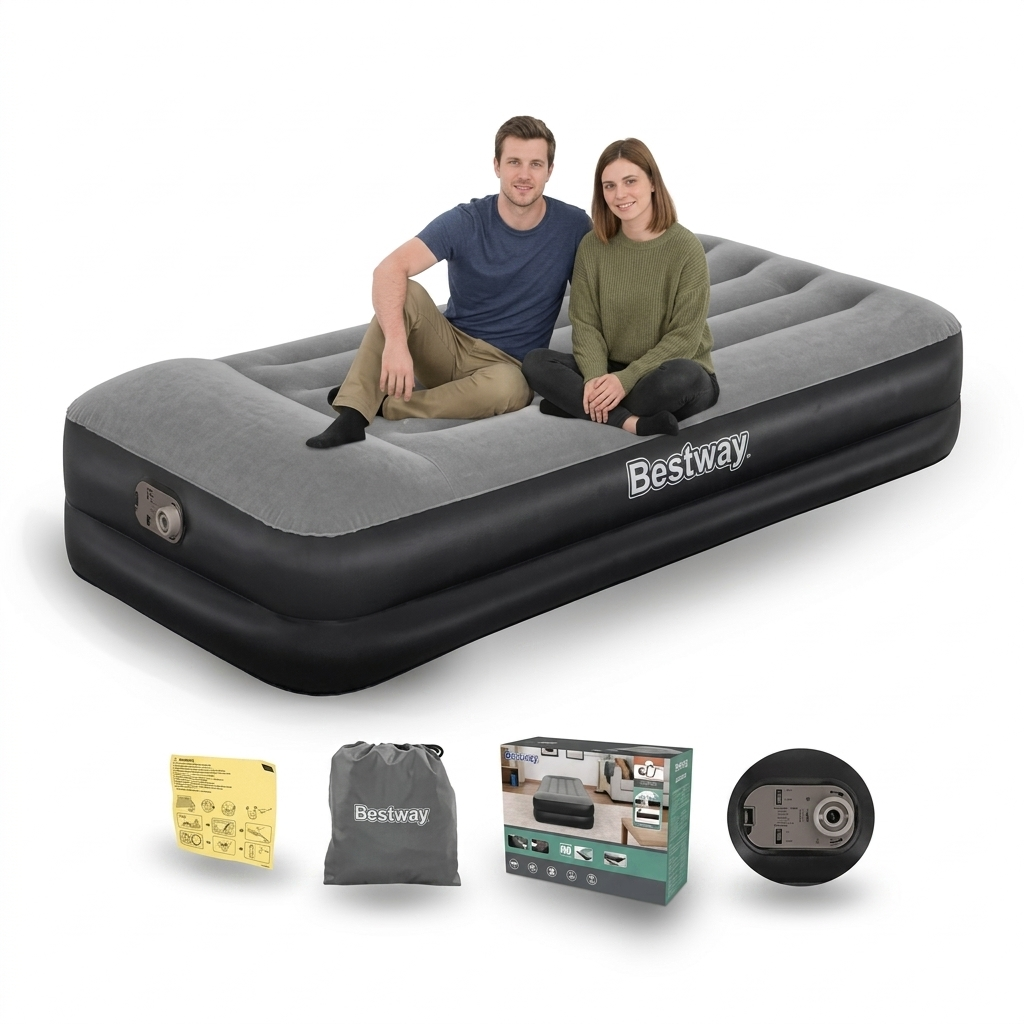 Colchão Inflável Solteiro Single Premium Bestway
